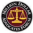Logo Recognizing Kode Law Firm's affiliation with Million Dollar Advocates Forum