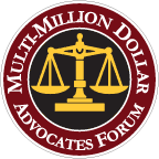 Logo Recognizing Kode Law Firm's affiliation with Multi-Million Dollar Advocates Forum
